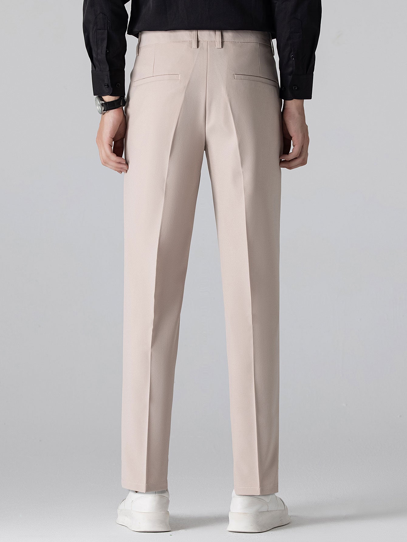 Contrast Trim Waffle Ringer T-Shirt & Slim Fit Tapered Trousers