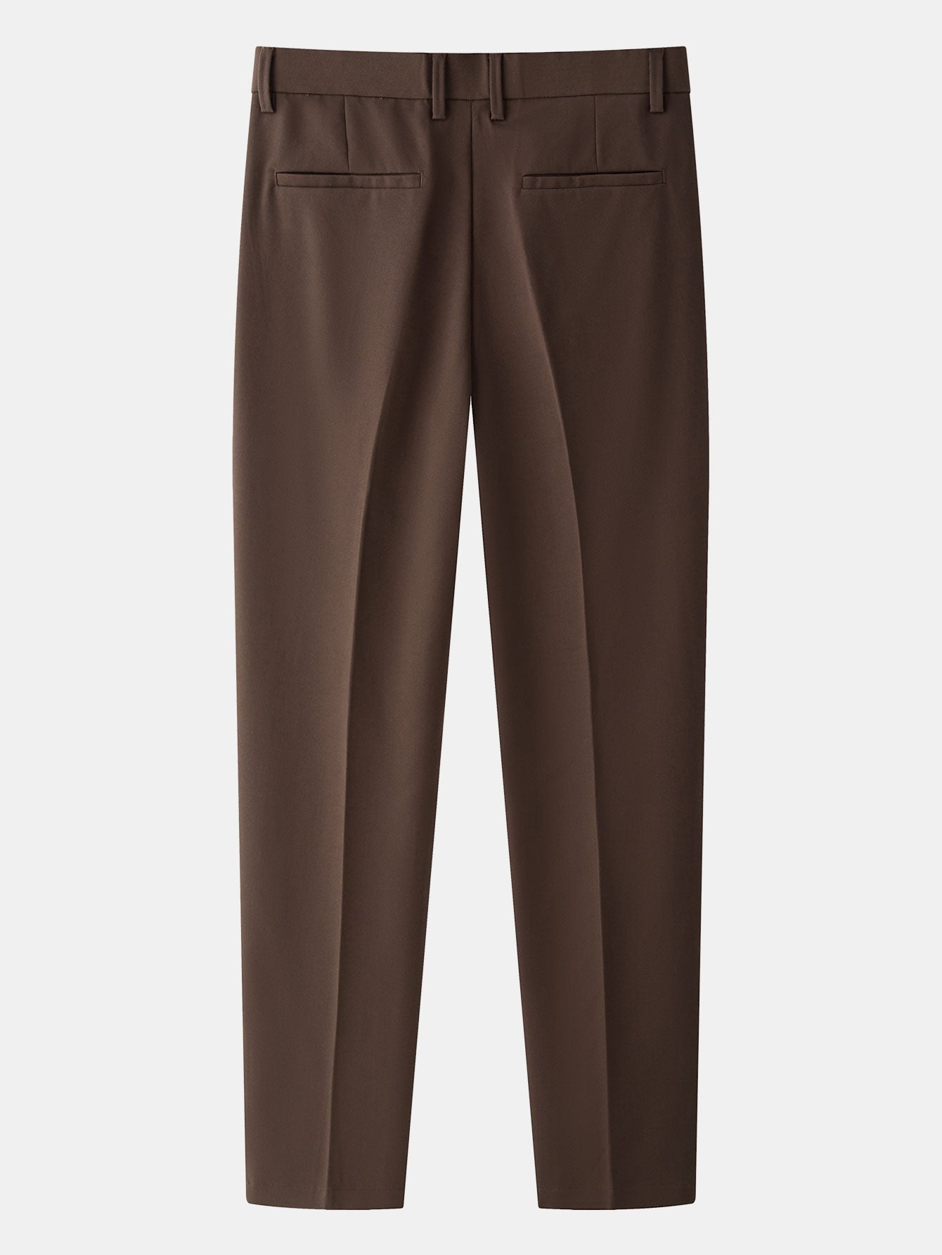 Contrast Zipper Knit Polo & Slim Fit Tapered Trousers