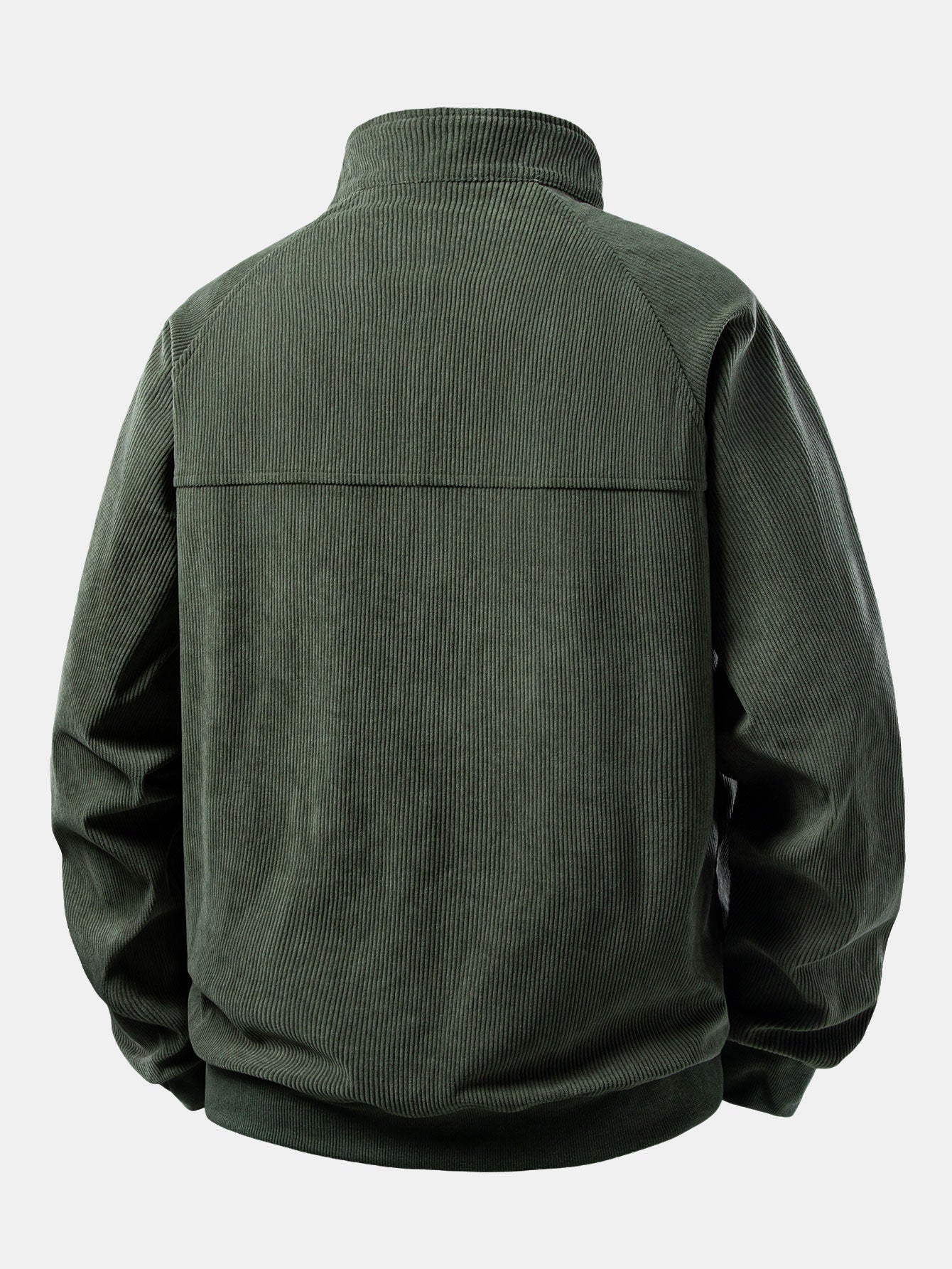 Quarter Zip Corduroy Raglan Sleeve Sweatshirt & Straight Leg Corduroy Pants