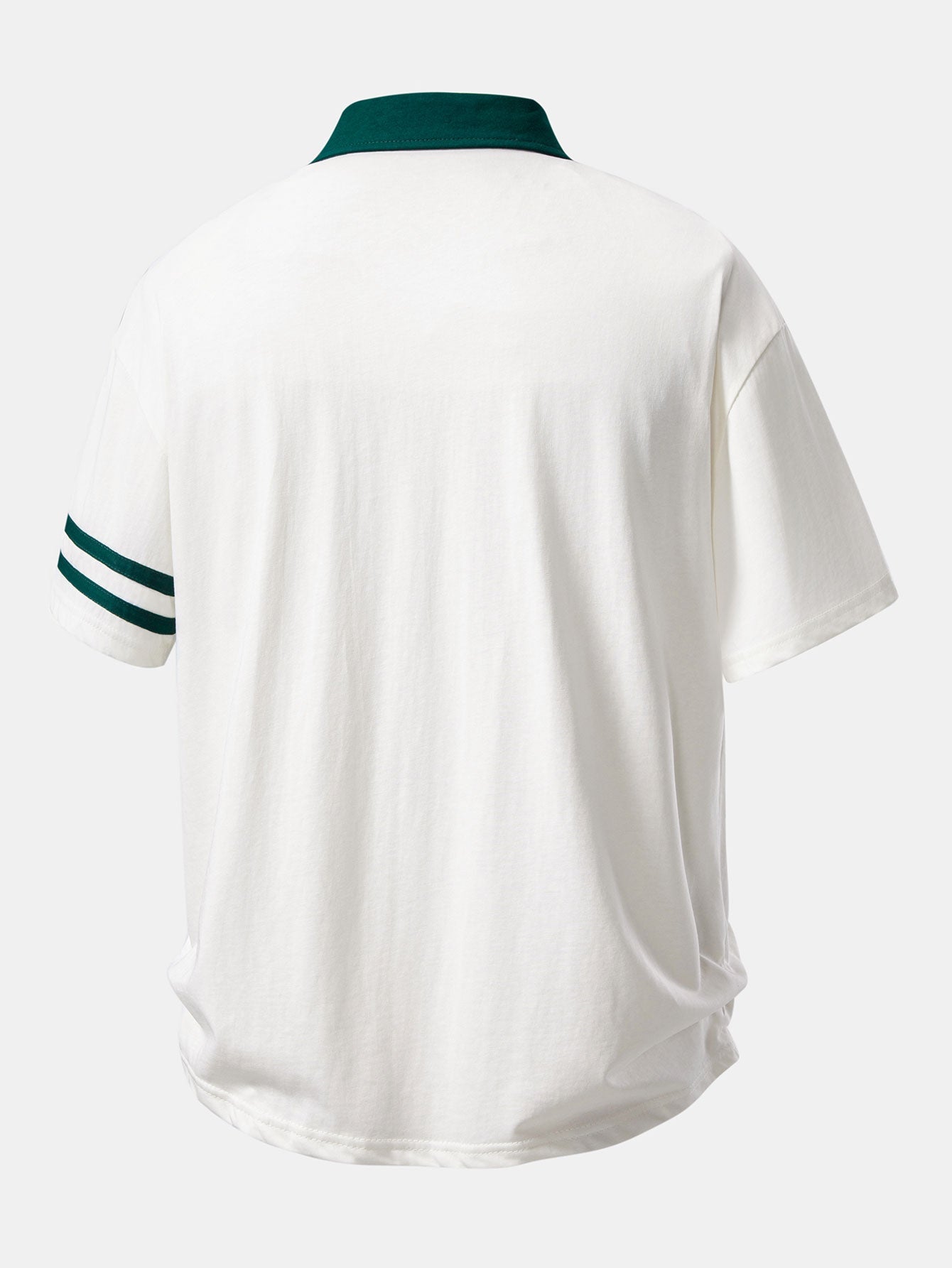 Relax Fit Contrast Collar Polo Shirt & Cotton Drawstring 7" Shorts