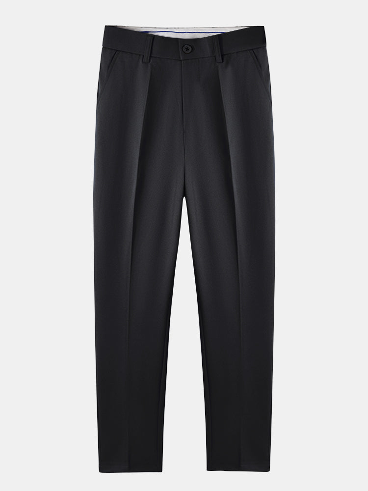 Twist Knit Polo & Slim Fit Tapered Trousers