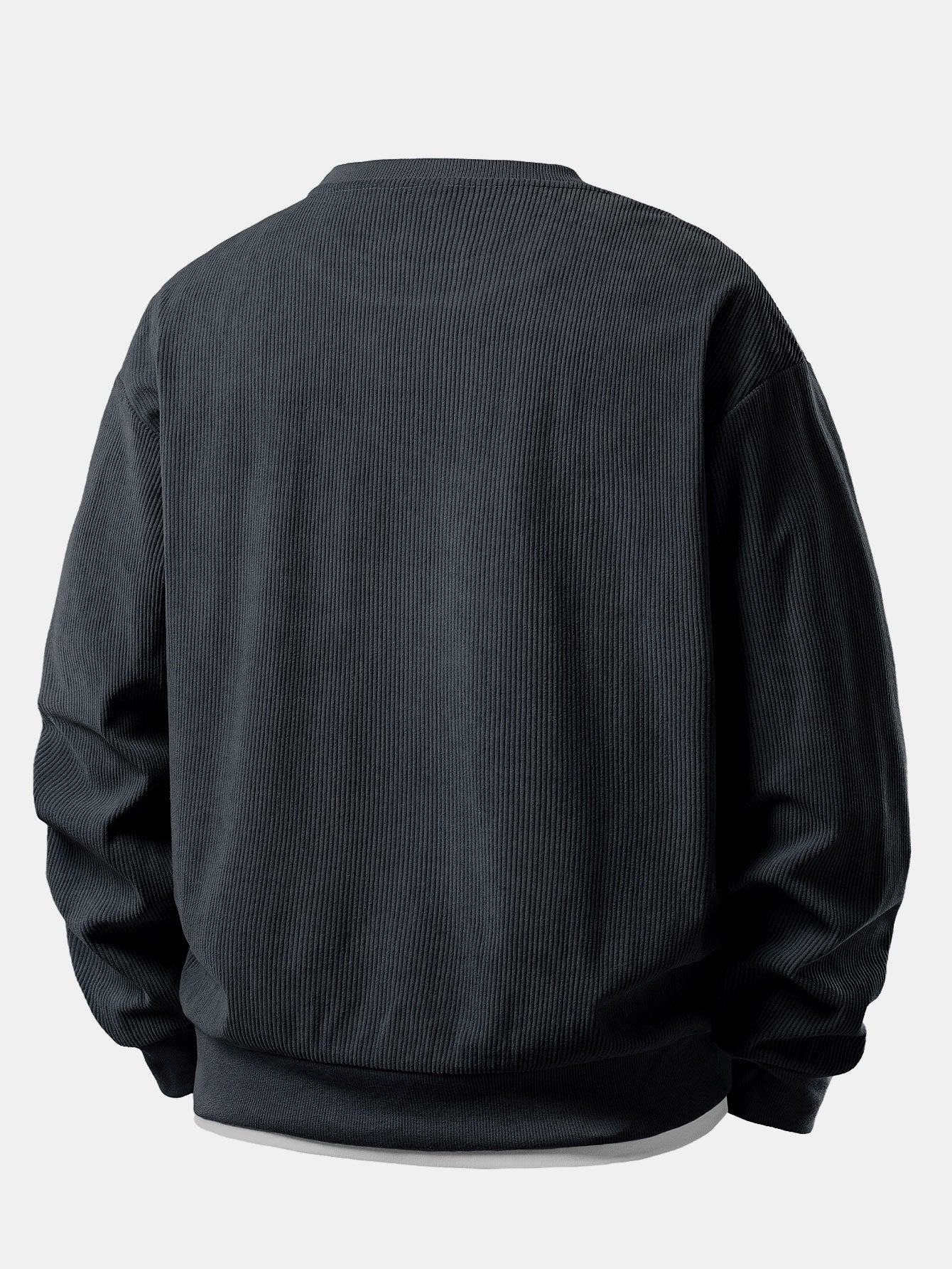 2 In 1 Crew Neck Stretch Corduroy Sweatshirt & Straight Leg Corduroy Pants