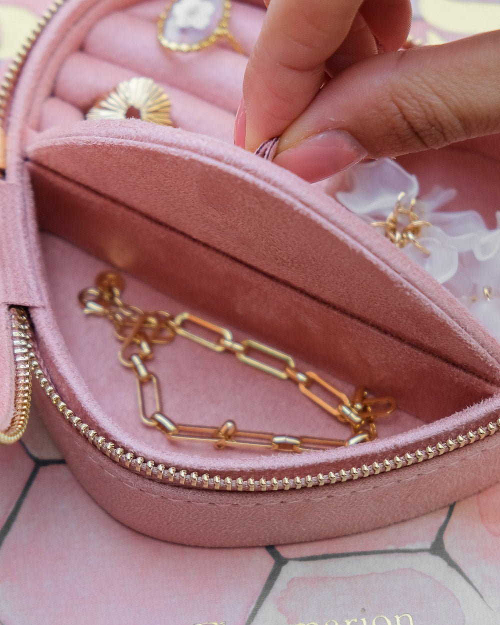 Boîte à bijoux cœur Céleste