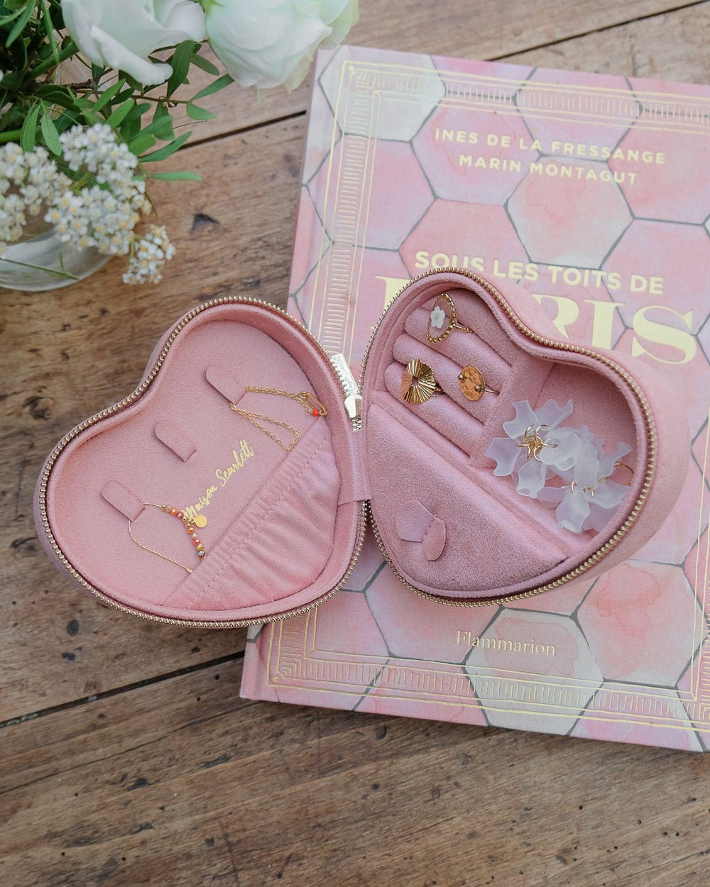 Boîte à bijoux cœur Céleste