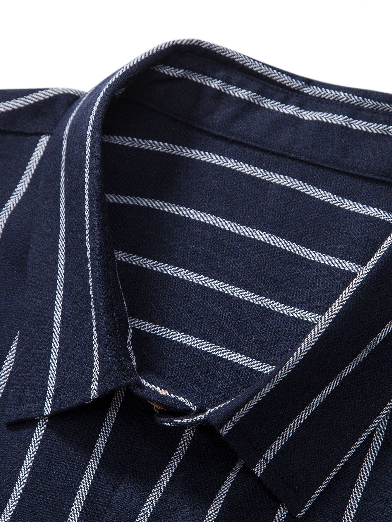 Cotton Blend Striped Button Up Shirt & Crinkle Textured Drawstring 5" Shorts