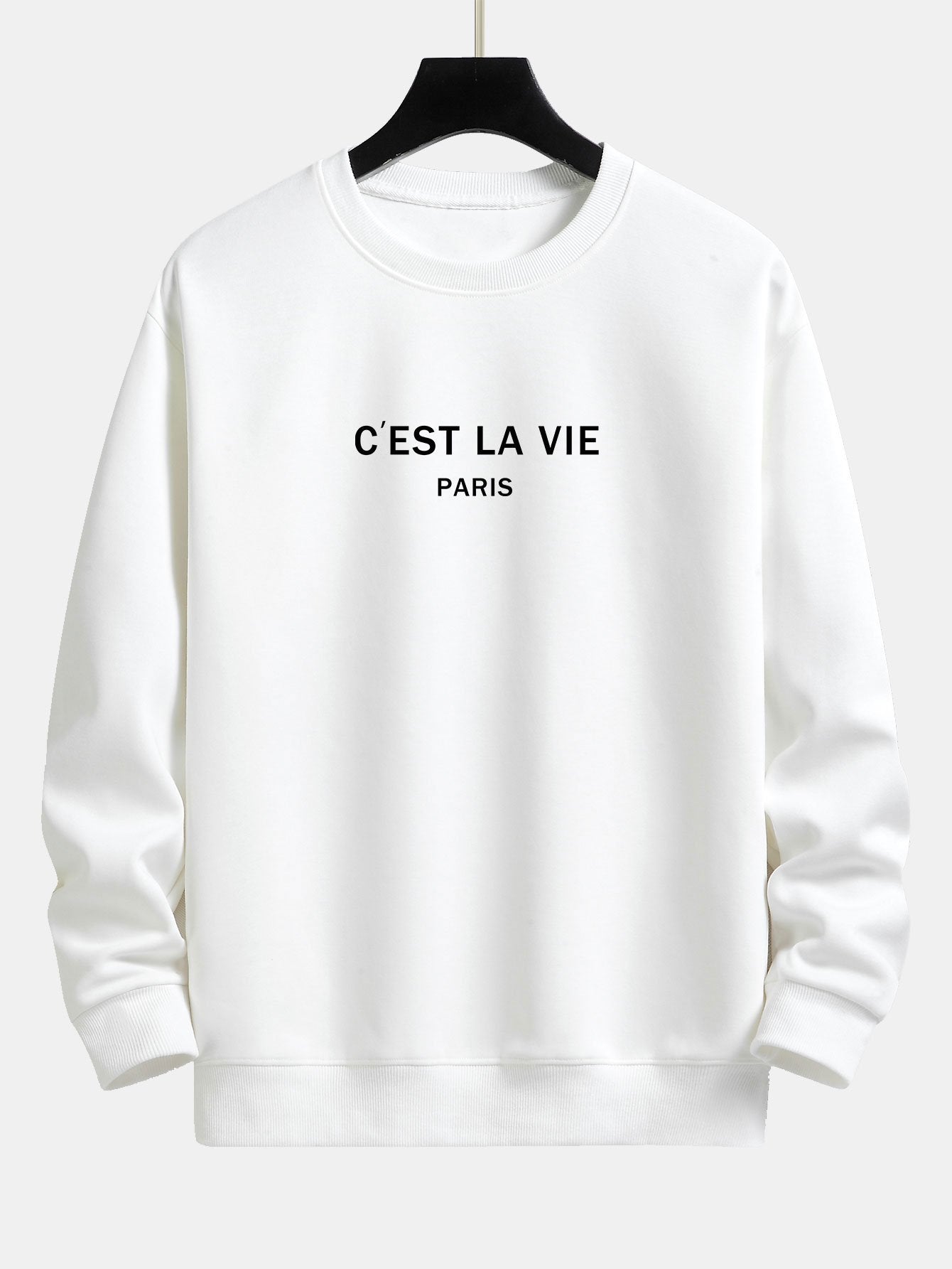 Paris Print Relax Fit Sweatshirt & Drawstring Corduroy Cargo Risque