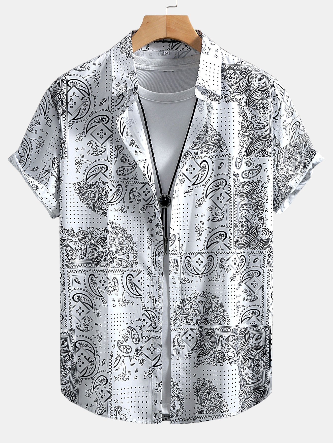 Paisley Button Up Shirt & Swim Shorts
