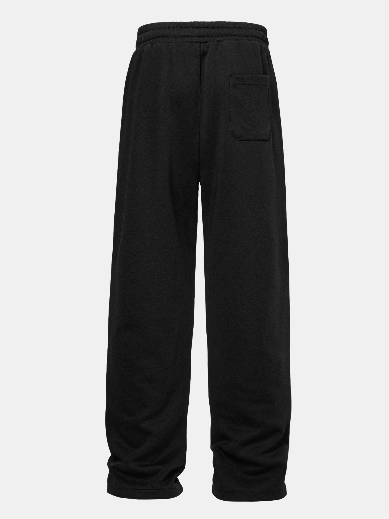 Relax Fit Color Block Patchwork Polo Sweatshirt & Straight Leg Pleated Pintuck Sweatpants