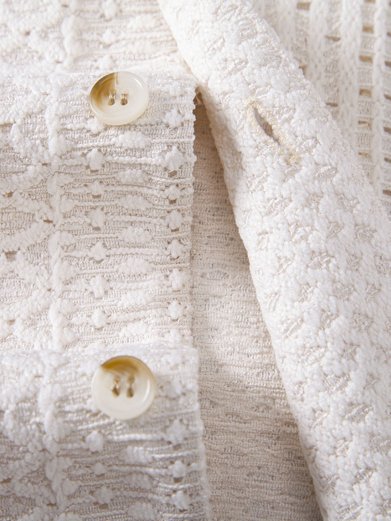 Geometric Jacquard Cuban Collar Shirt & Crinkle Textured Drawstring 5" Shorts