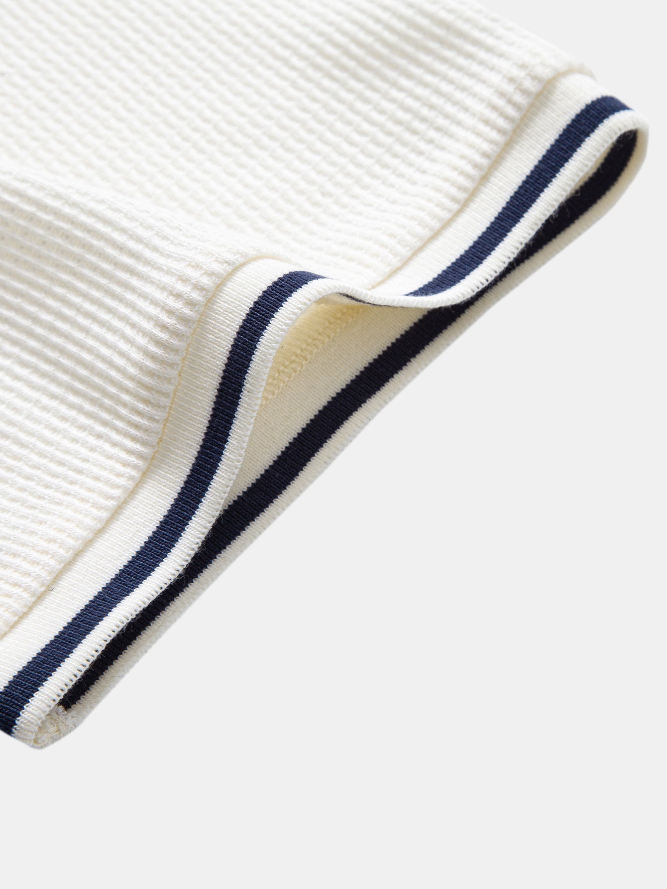 Contrast Trim Waffle Ringer T-Shirt & Slim Fit Tapered Trousers